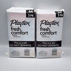 6 Pairs O-cedar Playtex Fresh Comfort Blue Kitchen Rubber Gloves Size Medium