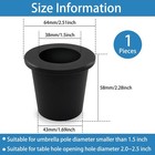 Patio Umbrella Hole Ring Cone Wedge Plug Stabilizer Sleeve 2-2 5  Table Fit
