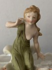 Maiden With 2 Open Seashells Meissen Hallmark German Antique Free Shipping