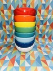 New Fiesta 8 Mini Pinch Bowls Bright Rainbow Mixed Color Set 5oz  Fiestaware