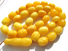 Amber Rosary Islamic Prayer 33 Beads Baltic Genuine Stone tasbih Misbaha Kahrama