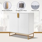 Sideboard Buffet Cabinet Storage Wooden Shelves White Kitchen Dining Living Room