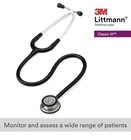 3m Littmann Classic Iii Monitoring Stethoscope 5620 - Black