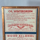 Antique Schmidt s Drug Store Bottle Labels Ohio Wall Display Oils Acid Poison