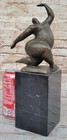 Mid Century Style Modern Abstract Bronze Sculpture Dancer Milo Signed Figurine