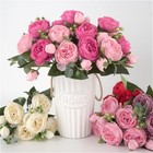30cm Fake Roses Silk Peony Artificial Flowers Wedding Home Decor Bouquet