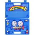 3-way Ac Manifold Gauge Set - Hvac Refrigerant Charging Tool For R404a R134a  Qu
