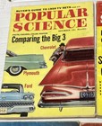 Lot Of 7 Vtg  Popular Science Magazine 1958-59   Cars Chevy Ford Chrysler Valian