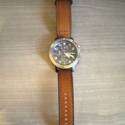 Fossil Men s Chronograph Date Quartz Blue Dial Brown Leather Strap 44mm