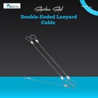 Marine City 6-1 2  Double Ended Lanyard Cable 316 Stainless Steel Boat  10 Pcs 