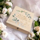 Personalised Floral Wedding Keepsake Box Custom Mr   Mrs Anniversary Gift Box