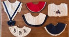 Vintage 1990s Detachable Dickey Collar Lot 6 Teacher Cottagecore Sailor Holiday