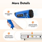 Shrink Film Wrap Machine 24  Wrap Sealer W heat Gun 600mm Plastic Film For Pp Pe