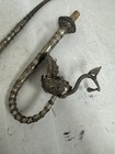 Antique Smoking Pipes Tobacco Swan bird Design Silver Metal East Asian Ornate