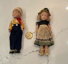 Vintage Madame Alexander Tagged Composition Doll Matching Pair