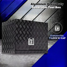 30 x20 x22  Aluminium Generator Tool Box Caravan Ute Generator Storage Black 