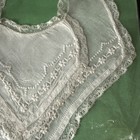Antique 19th C  Cotton Baby Bib   Provenance  Helen Stauffer  York  Pa    Fabric
