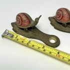 Vintage Allied Brass Snail Paper Note Receipt Holder Desk Clip Snail