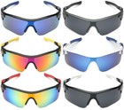 Sport Men Cycling Baseball Golf Running Ski Sunglasses Color Mirror Lens Glasses