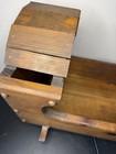 Vintage 1900s Brown Wooden Baby Doll Rocking Cradle 21 