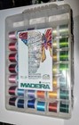 New   Htf  Madeira Rayon Metallic Glamour Embroidery Threads Set W  Case   Acc