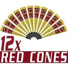 12 X Quality Herbal Golecha Dark Red Color Henna Cones  free 1 Bindi