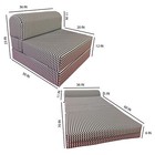 Zig Zag Sleeper Chair Folding Foam Beds  Foldable Mattress 6 X 36 X 70