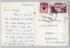 Beirut Lebanon Postcard View Of American University 1950 Vintage Rppc Photo