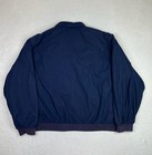 Vintage Boeing Jacket Mens Xl Blue Twill Bomber Full Zip Lined Hong Kong Bda-j2