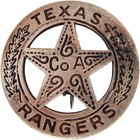 Versatile Texas Ranger Badge - Solid Brass Pin-back Accessory For Reenactment