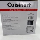 Cuisinart Crc-400nas 4 Cup Rice Cooker Stainless Steel Steamer Appliance