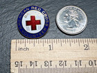 Pre 1942 American Red Cross Braille Volunteer Enamel Pin Badge H602