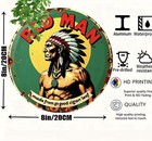 Retro Tin Sign Red Man Chewing Tobacco Man Cave Office Den Wall Advertising