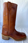 Vtg Dingo 70s  campus  leather   boots  acme  men 7d  women 8 5