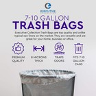 Clear 7-10 Gallon Trash Bags  Bulk Pack - Medium Size Garbage Bin Liners For    