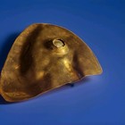 Vintage Brass Modernist Belt Buckle Abstract Sculptural Mid Century Groovy