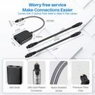Digital Optical Adapter Splitter 1 In 2 Out  Toslink Digital Audio Fiber Opti   