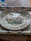 Hand Painted Chinese Export Porcelain Plate  famille Rose  Pallette With Birds