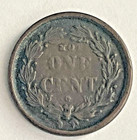 1863 Patriotic Civil War Token F-93 362a  Indian Head  Not One Cent
