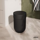 Umbra Touch Trash Can  Small 1 6-gallon Garbage Bin With Swing Small  Black