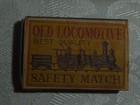 Vintage Box Of Wood Matches     Old Locomotive Safety Match