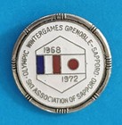 Olympic Winter Games Grenoble - Ski Association Of Sapporo 1968 -1972 Badge