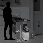 8 Gallon Automatic Sensor Trash Can  Touchless Stainless Steel Trash Bin Home