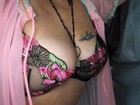 Vtg Silky Transparent Sheer See Thru Flower Embrd Balconette Uw Bra New 40c