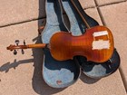 Antique German Trade Violin 4 4 W  Case   Bow Early 1900s     Vintage Fiddle