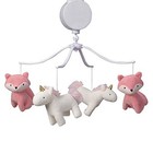 Bedtime Originals Rainbow Unicorn Musical Baby Crib Mobile  Pink 