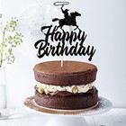 Cowboy Cake Topper  Riding Cowboy Birthday Cake Decorating  Western Themed