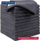 12 5 X 12 5 Inch Microfiber Cleaning Cloth 12 Pack  For Cars  Kitchen And Window