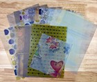 20  Pcs Vellum Junk Journal Papers   Cardstock Scrapbook Collage Variety Pack