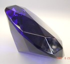 80mm Feng Shui Dark Blue Crystal Paperweight